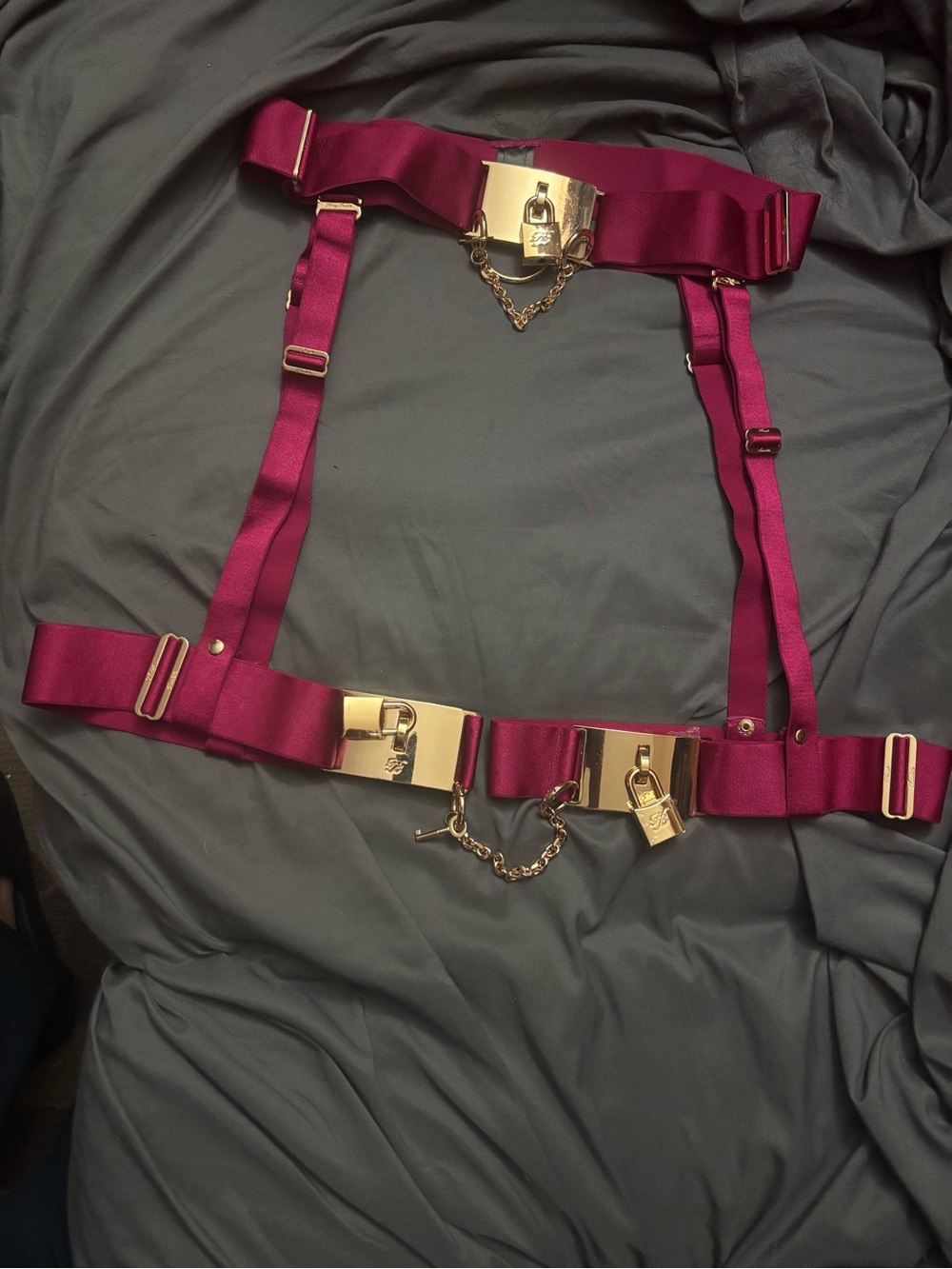 Honey Birdette Chastity Passion NWOT small Garter suspenders